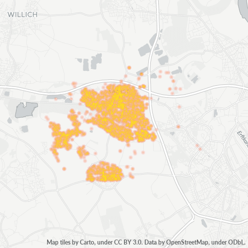 Konsentrasi Perniagaan di Poskod 41564 - Kaarst, North Rhine-Westphalia