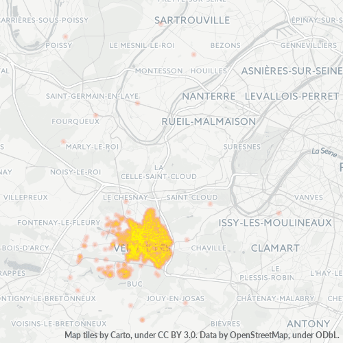 Dami ng Negosyo sa Postal Code 78000 - Versailles, Pulo ng Pransiya