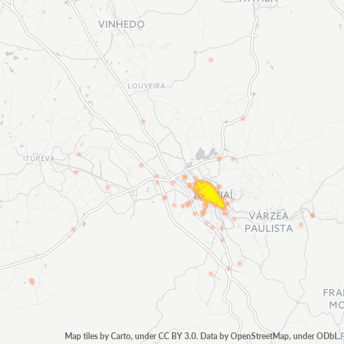 Concentració d'empreses a Codi Postal 13201-000 - Jundiaí, Estat de São Paulo