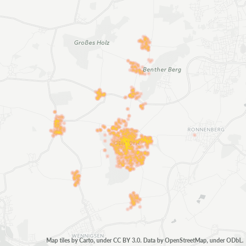 Business Concentration in Postal Code 30989 - Gehrden, Lower Saxony
