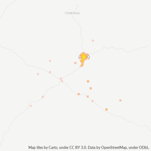 Concentrazione delle imprese in Codice Postale 65400-000 - Codó, Maranhão