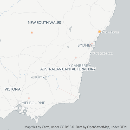 Dami ng Negosyo sa Postal Code 2292 - Broadmeadow, New South Wales
