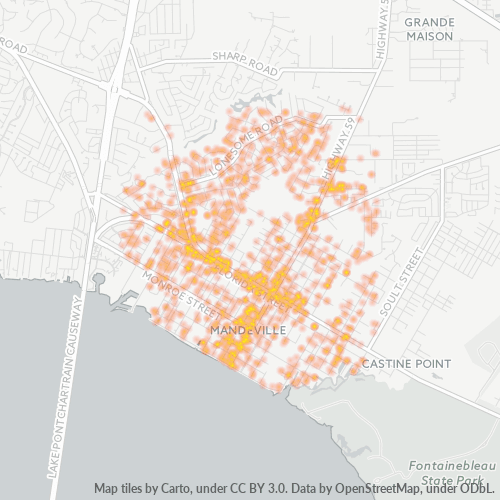 Virksomhedskoncentration i Postnummer 70448 - Mandeville, Louisiana (stat)