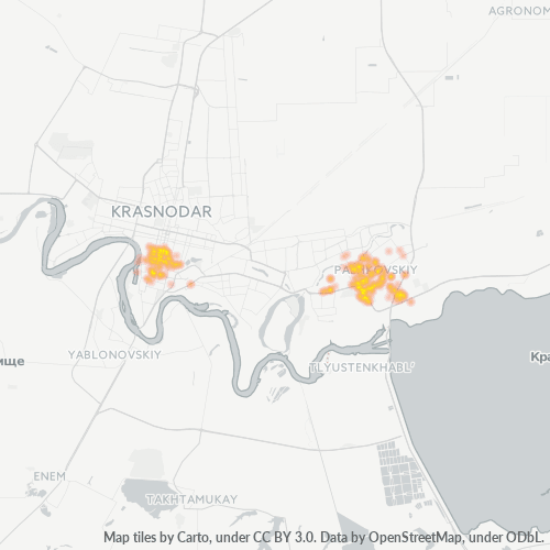 Dami ng Negosyo sa Postal Code 350910 - Pashkovskiy, Krasnodar Krai
