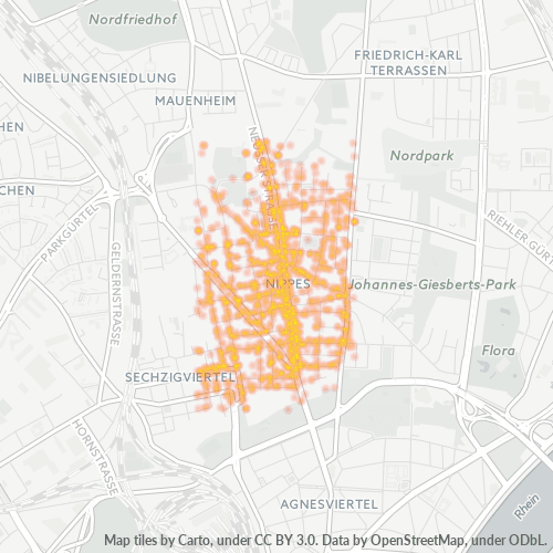 Konsentrasi Perniagaan di Poskod 50733 - Cologne, North Rhine-Westphalia