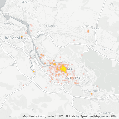 Dami ng Negosyo sa Postal Code 48001 - Bilbao, Bayang Basko
