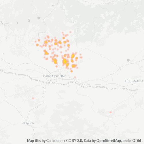 Dami ng Negosyo sa Postal Code 11600 - Salsigne, Languedoc-Roussillon