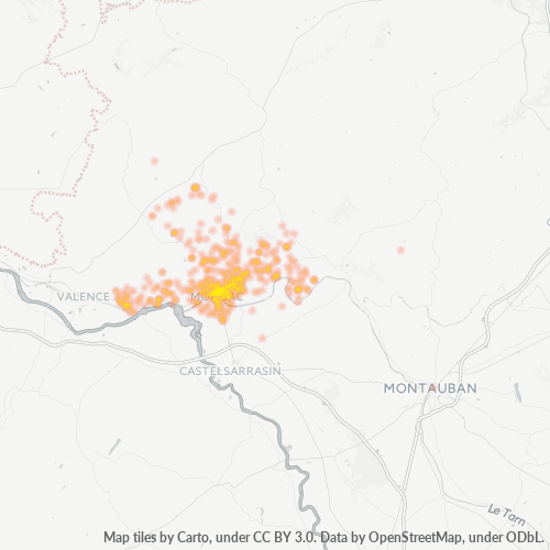 Dami ng Negosyo sa Postal Code 82200 - Moissac, Midi-Pyrénées