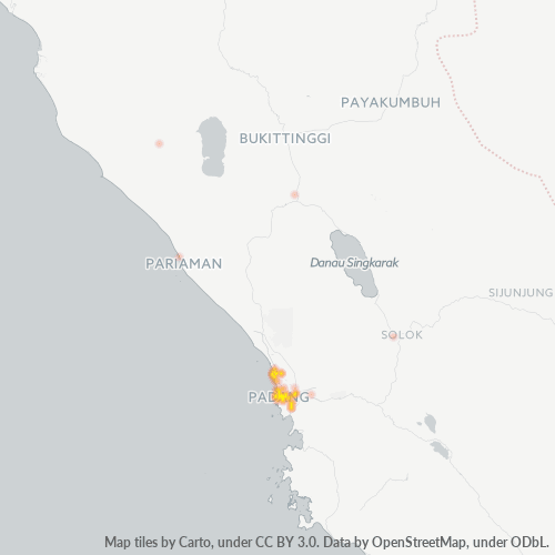 Dami ng Negosyo sa Postal Code 25132 - Padang, Provinsi Sumatera Barat