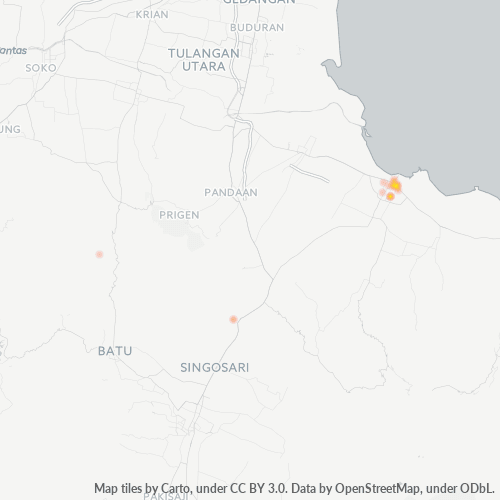 Dami ng Negosyo sa Postal Code 67122 - Blitar, Silangang Java