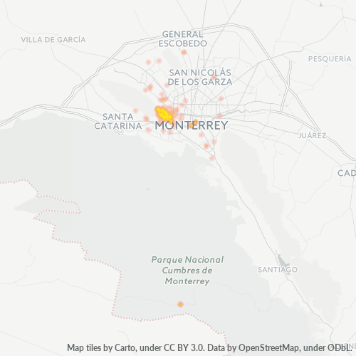 Dami ng Negosyo sa Postal Code 64630 - Monterrey, Nuevo León
