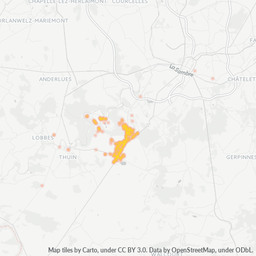 Bedrijfsconcentratie in Postcode 6534 - België