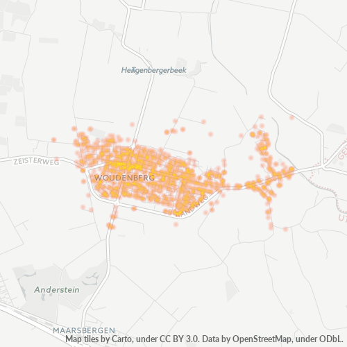 Konsentrasi Bisnis di Kode Pos 3931 - Woudenberg, Utrecht (provinsi)