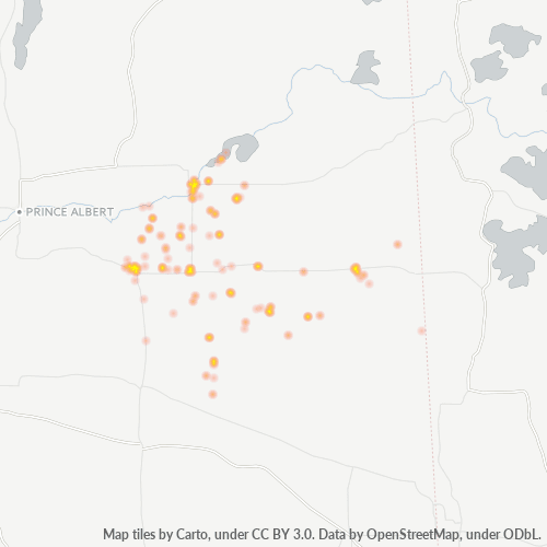 Bedrijfsconcentratie in Postcode S0E - Saskatchewan