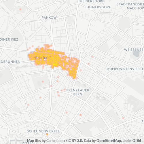 Concentrarea activității în Cod Postal 10439 - Berlin