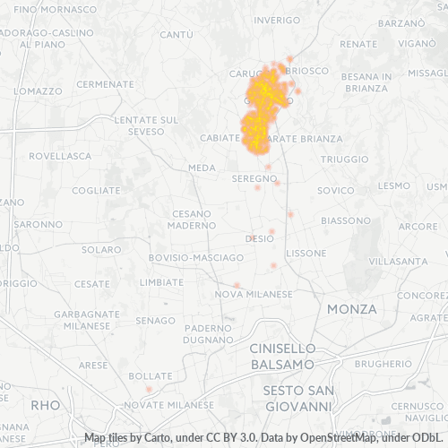 Dami ng Negosyo sa Postal Code 20833 - Giussano, Lombardy