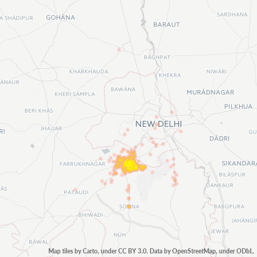 Dami ng Negosyo sa Postal Code 122003 - Delhi