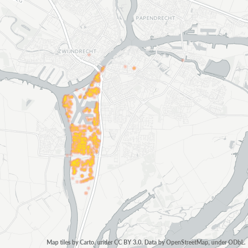 Dami ng Negosyo sa Postal Code 3316 - Dordrecht, Provincie Zuid-Holland
