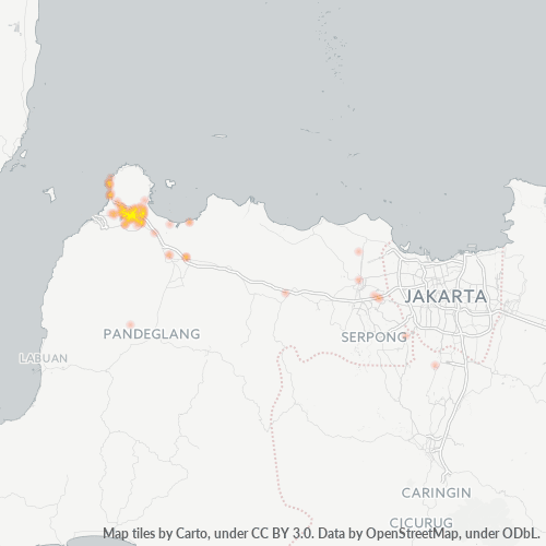 Bedrijfsconcentratie in Postcode 42411 - Cilegon, Bantam (provincie)