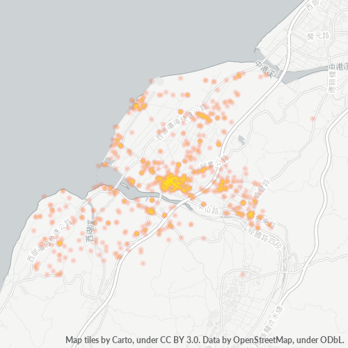 Bedrijfsconcentratie in Postcode 356 - Taiwan