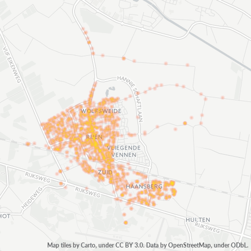 Dami ng Negosyo sa Postal Code 5121 - Rijen, Provincie Noord-Brabant