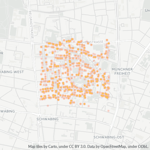 Business Concentration in Postal Code 80803 - Munich, Bavaria