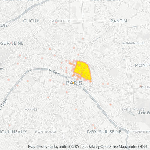 Concentració d'empreses a Codi Postal 75003 - París, Illa de França