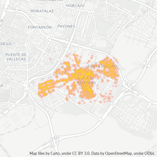 Dami ng Negosyo sa Postal Code 28031 - Madrid, Pamayanan ng Madrid