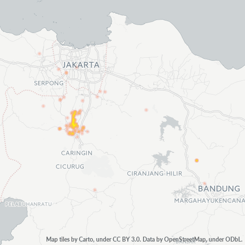 Dami ng Negosyo sa Postal Code 16158 - Bogor, Kanlurang Java