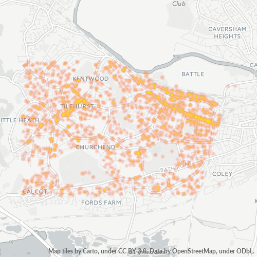 Verksamhetskoncentration i Postnummer RG3 - Storbritannien