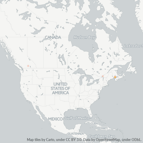 Bedrijfsconcentratie in Postcode V1J - Fort St. John, Brits-Columbia