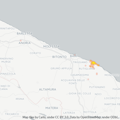 Dami ng Negosyo sa Postal Code 70042 - Italya