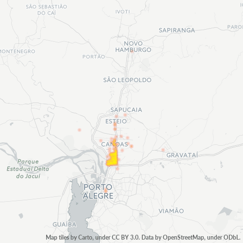 Dami ng Negosyo sa Postal Code 92200-000 - Canoas, Rio Grande do Sul