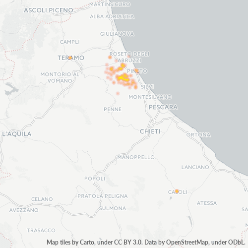 Dami ng Negosyo sa Postal Code 64032 - Teramo, Abruzzo