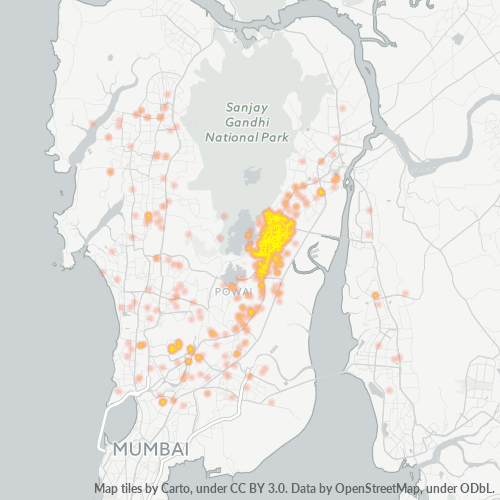 Bedrijfsconcentratie in Postcode 400078 - Bhāndup, Maharashtra