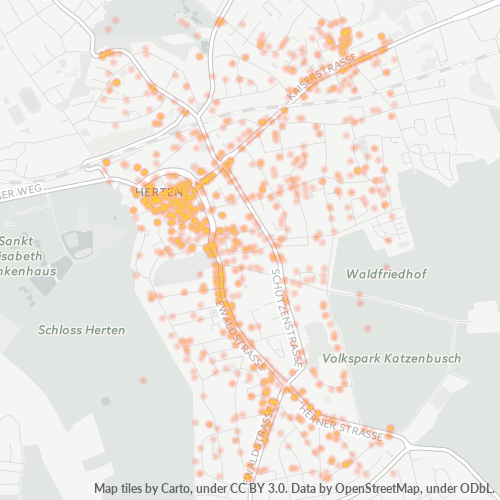Business Concentration in Postal Code 45699 - Herten, North Rhine-Westphalia