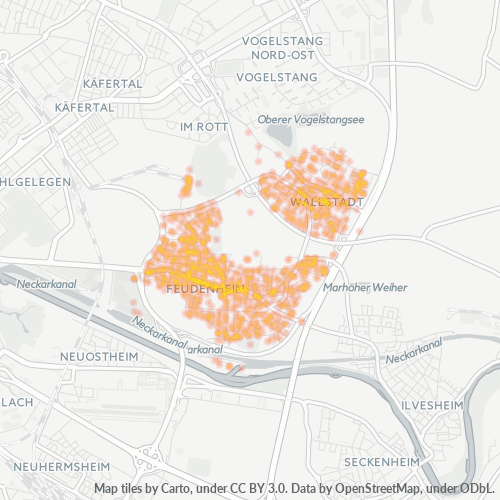 Dami ng Negosyo sa Postal Code 68259 - Mannheim, Baden-Württemberg Region