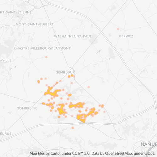 Bedrijfsconcentratie in Postcode 5032 - België