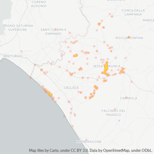 Dami ng Negosyo sa Postal Code 81037 - Carano, Campania