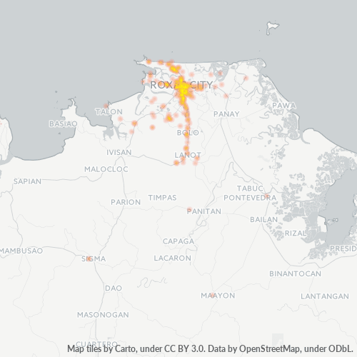 Business Concentration in Zip Code 5800 - Roxas, Capiz