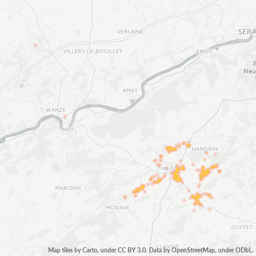 Bedrijfsconcentratie in Postcode 4557 - België