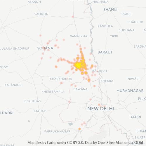 Dami ng Negosyo sa Postal Code 131001 - Sonīpat, State of Haryāna
