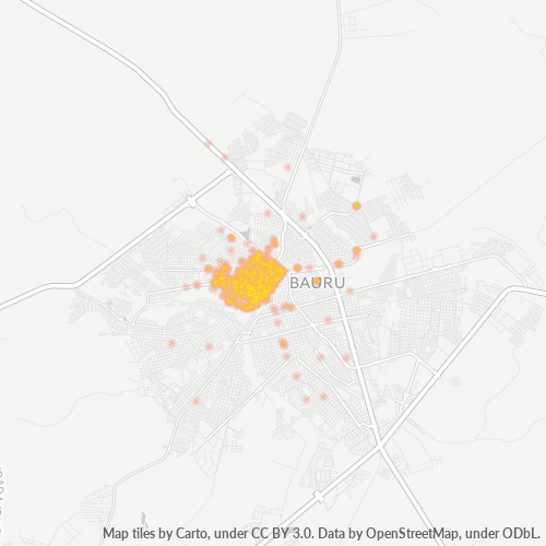 Dami ng Negosyo sa Postal Code 17060-000 - Bauru, São Paulo