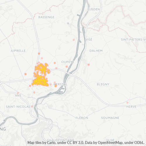Virksomhedskoncentration i Postnummer 4041 - Belgien