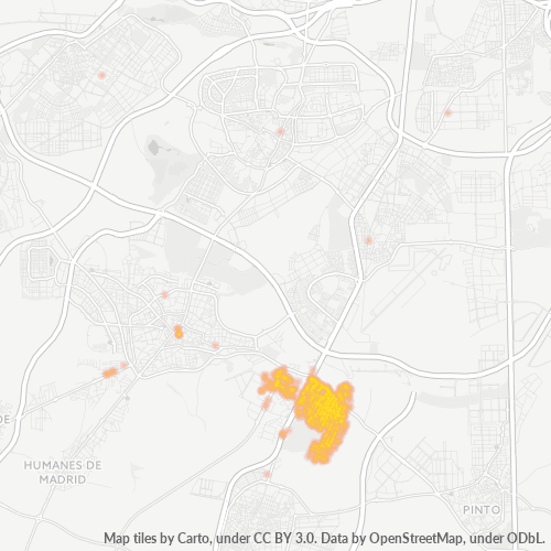 Bedrijfsconcentratie in Postcode 28947 - Fuenlabrada, Madrid (autonome gemeenschap)