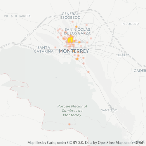 Dami ng Negosyo sa Postal Code 64280 - Monterrey, Nuevo León