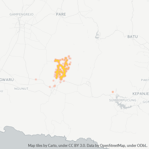 Dami ng Negosyo sa Postal Code 66181 - Blitar, Silangang Java