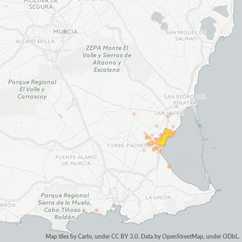 Dami ng Negosyo sa Postal Code 30710 - Murcia, Rehiyon ng Murcia