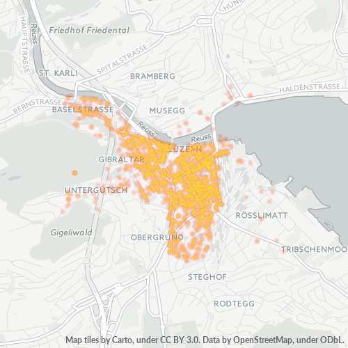 Dami ng Negosyo sa Postal Code 6003 - Luzern, Kanton Luzern