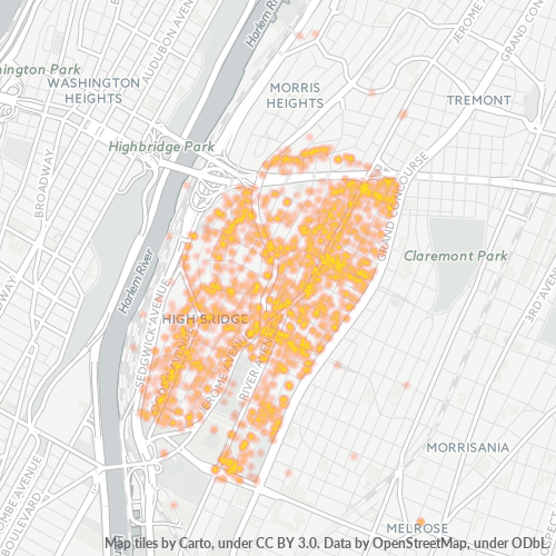Bedriftskonsentrasjon i Postnummer 10452 - The Bronx, New York (delstat)